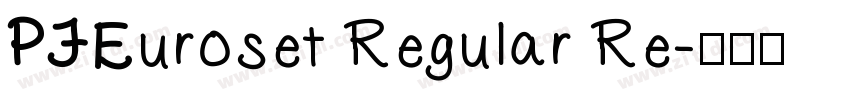 PFEuroset Regular Re字体转换